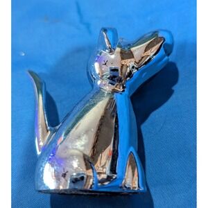Umbra Silver Metal DOG‎ Ring Holder Figurine Cute New